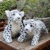 Mô phỏng Tiger Plush Toy Doll Tiger Girl Doll Lion Leopard Tiger Garden Children Sinh nhật Quà tặng Cô gái Nhiếp ảnh - Đồ chơi mềm gấu bông trà sữa Đồ chơi mềm