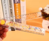 Складная универсальная линейка для школьников, мультяшные канцтовары, лабиринт, 30см