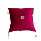 Fomoday Hi персонажи бархатная подушка вышивая кисточка Свадьба Shuangxi Plound Пара новых домов, чтобы организовать украшение свадебной комнаты