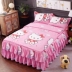 Công chúa phong cách giường bông denim váy cotton ren chăn giường bedspread 2m 1,5m 1,8 Mi - Váy Petti