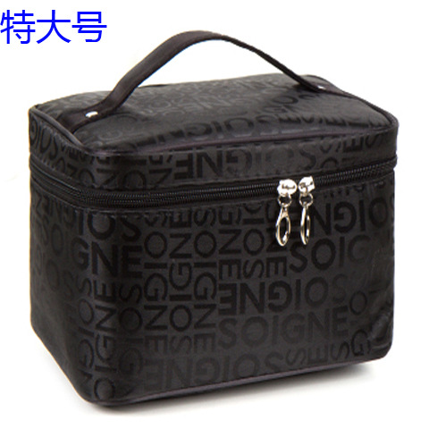 Extra Large Black LettersVertical section high-capacity portable letter Cosmetic Bag Chemical box Foldable Cosmetic Bag Cosmetics Storage bag free shipping