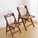 Толстый складной стул Портативный стул Nanta Bamboo Simple Dining Stable Mabrishing Loc -Back Стул Простой