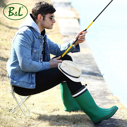 BL Rain Sheng Мужская водяная обувь вентилятор Shunxia Rain Boots