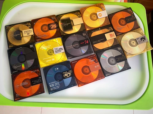 Различные красные диск MD Green MD Диск MD Gold Gold Minidisc Color Discs MD CD -ROM Hodgepodge MD Music MD Disc