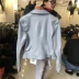 2018 mùa xuân mới phụ nữ da của phụ nữ đoạn ngắn Châu Âu và Mỹ thời trang hoang dã Hàn Quốc phiên bản của mỏng PU áo khoác cơ thể áo khoác