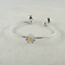 Nhật Bản và Hàn Quốc dễ thương vòng tay chuông bạc nhỏ hoa cúc tươi keo chuông sinh viên điều chỉnh vòng đeo tay tỏi vòng tay bạc nữ Vòng đeo tay Cuff