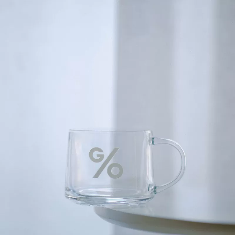 [Японский единичный продукт] Арабика Go Японский внешний бренд Queen Mug лимитированное издание стекло