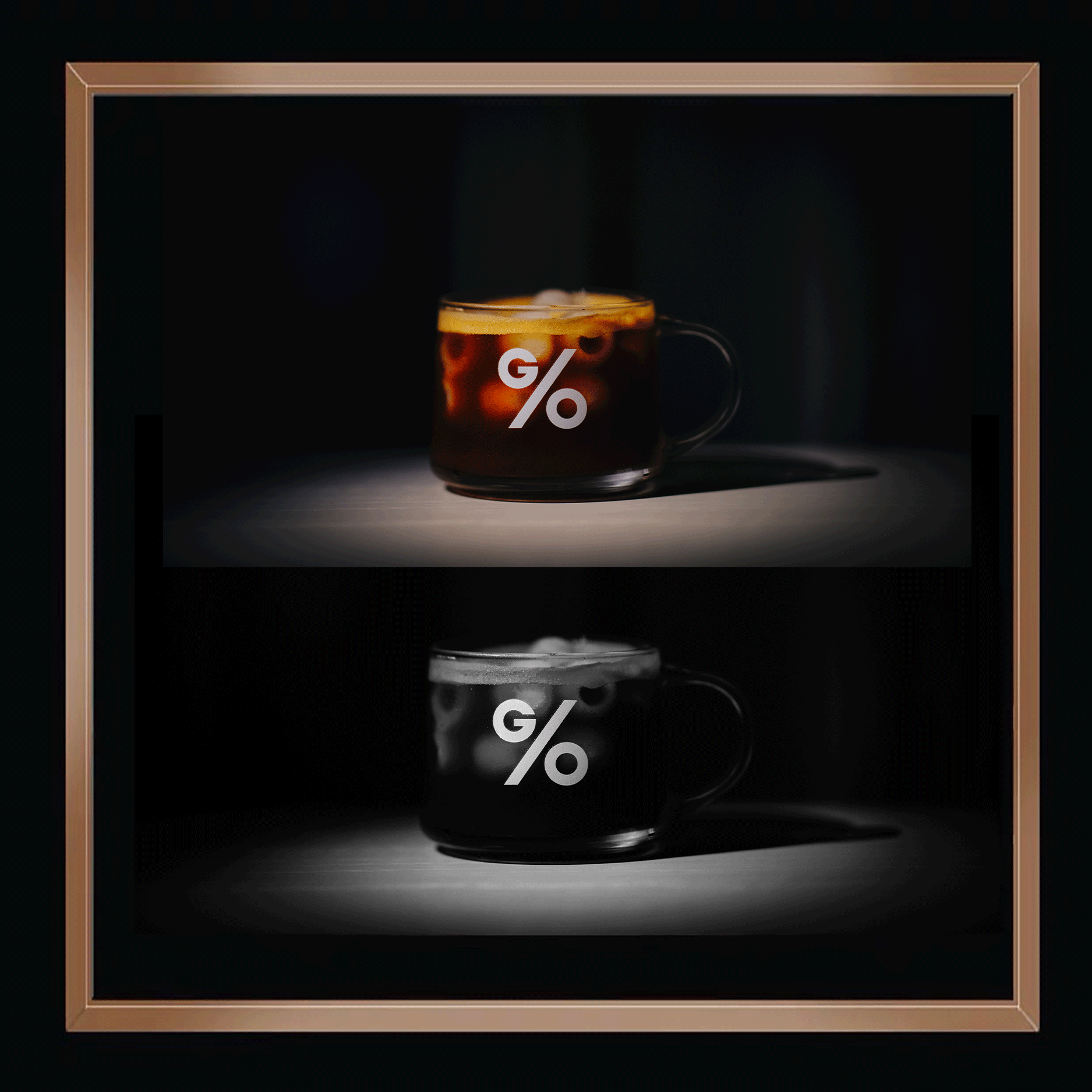 [Японский единичный продукт] Арабика Go Японский внешний бренд Queen Mug лимитированное издание стекло