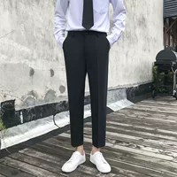 Черные укороченные брюки