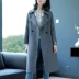 18 mùa thu và mùa đông áo gió mới của phụ nữ hai mặt phiên bản Hàn Quốc của bộ đồ len cổ áo len lông cừu dài - Áo khoác dài Áo khoác dài