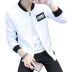 Mùa thu đồng phục bóng chày nam Hàn Quốc cardigan hoodie áo len thủy triều nam quần áo thanh niên sinh viên trai áo trắng