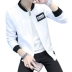 Mùa thu đồng phục bóng chày nam Hàn Quốc cardigan hoodie áo len thủy triều nam quần áo thanh niên sinh viên trai áo trắng Đồng phục bóng chày