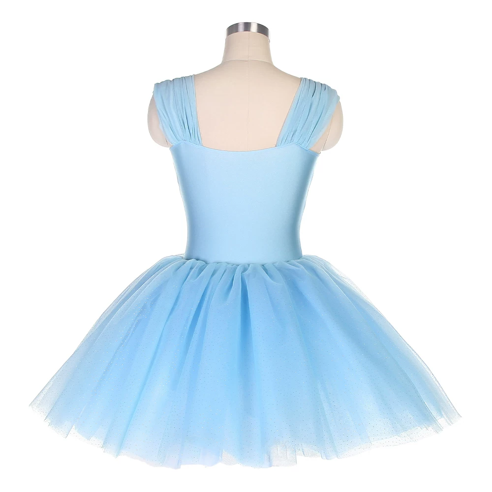 Балетная юбка-пачка TUTU для детей, профессиональная танцевальная одежда, небесно-голубая пышная юбка, взрослая балетная performance костюм