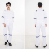 Весна и осенняя нефть все-коттона из цельной рабочей одежды мужская чистая хлопковая отражающая полоса с утолщенной анти-масштабной индивидуальной персоналом