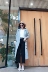 Trạm châu âu thường rãnh áo khoác kẻ sọc nữ mẫu áo khoác nữ đẹp 2021 Trench Coat