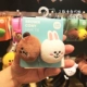 Dây đầu gấu nâu LINEFRIENDS Mũ cao su Hàn Quốc buộc đầu trẻ em bao da màu đỏ in tóc kẹp tóc - Phụ kiện tóc