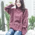 2018 Hàn Quốc phiên bản của mới dày cao cổ áo ấm dài tay áo len lỏng giảm béo đầu chic áo len nữ sinh viên