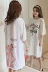 Nightdress nữ mùa hè Hàn Quốc phiên bản sinh viên mới công chúa dễ thương bông ngắn tay áo có thể được đeo bên ngoài phụ nữ mang thai lỏng dài đồ ngủ váy ngủ đẹp Đêm đầm