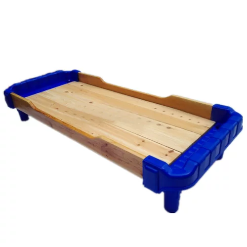 Детская пластиковая кроватка из натурального дерева, игровая кровать для детского сада в обеденный перерыв для сна