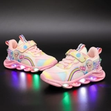 Осенняя спортивная обувь, детская повседневная обувь для девочек, дышащий наряд маленькой принцессы, туфли