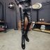 18 mùa xuân người đàn ông mới của quần da Hàn Quốc phiên bản của mỏng chân quần sân khấu trình diễn của nam giới da xe gắn máy quần chặt chẽ đàn hồi triều Quần da