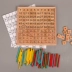 Montessori toán học giảng dạy trợ cậu bé 3-4-6 tuổi mầm non phát triển trí tuệ của toán học số vườn ươm cây gậy số học Đồ chơi bằng gỗ