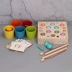 Montessori Montessori dạy trợ bé phân loại tách màu để phân biệt lực lượng giáo dục não nhận thức đồ chơi giáo dục cho trẻ em Đồ chơi bằng gỗ