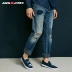 JackJones Jack Jones nam lỗ vá jeans JO | 217332589 quan ao nam Cao bồi