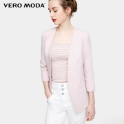 Vero ModaV cổ áo tối khóa bảy tay áo blazer | 317208516