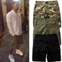 Yu Wenle mùa hè đa túi lỏng overalls Harajuku đường phố ngụy trang năm-quần thẳng thẳng hoang dã quần short giản dị thủy triều quần nam