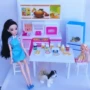 Búp bê Barbie 30cm Yangjia phụ kiện nhà đồ nội thất nhà bếp kết hợp cô gái trẻ em chơi đồ chơi bộ đồ chơi búp bê và phụ kiện