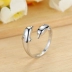 S925 sterling bạc nhẫn nữ hạnh phúc đôi cá heo dễ thương yêu nhẫn mở quà tặng sinh nhật thời trang ngọt ngào của Nhật Bản và Hàn Quốc
