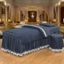 Mới cao cấp bông vẻ đẹp giường bao gồm bốn bộ màu sắc đơn giản vẻ đẹp salon massage giường bao gồm massage trị liệu giường bộ khăn trải giường spa Trang bị tấm