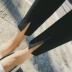 Quần legging nữ mặc 2019 quần mới bút chì quần đen chân quần chín quần cao eo ma thuật - Quần tây thường