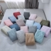 Giường đan cotton đơn giản theo phong cách Nhật Bản Vỏ bảo vệ một mảnh màu đơn đôi giường đơn cotton màu đơn giường - Trang bị Covers