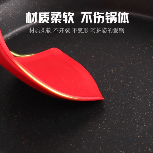 Импортная силиконовая лопата нежигальная горшка Swille Spoon Spoon Spoon Spoon набор домашней кухни запеченные принадлежности