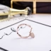 Phiên bản Hàn Quốc của thời trang titan thép mạ vàng hồng trái tim tình yêu nhẫn nữ mẫu nhẫn nhẫn ngón tay nhỏ nhẫn phụ kiện phổ biến