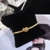 Phiên bản vòng đeo tay vàng hồng 18K của Nhật Bản và Hàn Quốc cho phụ nữ mở vòng đeo tay thời trang Châu Âu và Mỹ cá tính vòng tay Cuff Vòng đeo tay Cuff