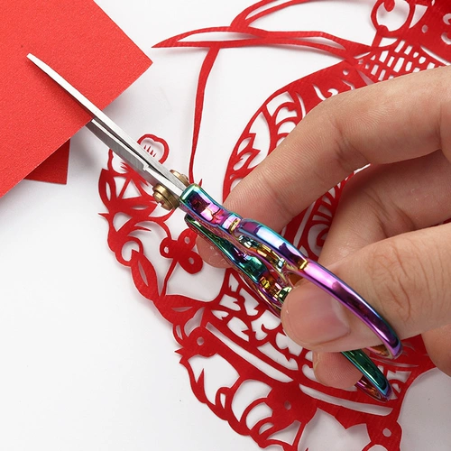 Металлические изысканные классические ножницы для выкройки, с вышивкой, европейский стиль