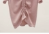Dây kéo ren v- cổ áo sơ mi mỏng nữ sinh viên 2018 mùa hè mới Hàn Quốc phiên bản của tay áo nhỏ bay áo len hoang dã áo len nữ cổ tim tay dài Áo len cổ chữ V