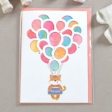 Южнокорейская творческая открытка на день рождения пожелания пожелания на заказ пользовательская иллюстрация иллюстрация.