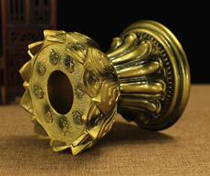 Молитвенный барабан 用品手摇转经轮转经筒莲花八吉祥底座大号青铜色