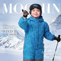 Moomin Muming quần áo trẻ em boy bé trẻ em một mảnh phù hợp với trượt tuyết áo khoác ngoài trời một mảnh bông gió không thấm nước áo khoác ngoài bé gái