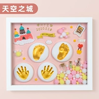 [Подарочная коробка] Город Sky_woma (обычная деревянная рама+теплая лампа+пакет аксессуаров+цифровая наклейка)