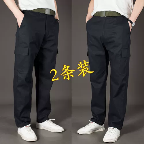 Хлопковые износостойкие камуфляжные штаны для работы для отдыха, свободный прямой крой