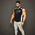 Cơ bắp Brothers Thể Dục của Nam Giới Trùm Đầu Mỏng Không Tay Chạy Đào Tạo Thời Trang Casual Slim Vest áo khoác nữ nike Áo thể thao