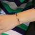 Vòng tay chữ tùy chỉnh nữ phiên bản tiếng Hàn của vòng tay đơn giản mở hoang dã cho bạn gái sinh viên vòng tay vàng hồng tặng quà sinh nhật