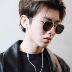 Cai Xukun với kính nam cổ điển vuông nhỏ gọng kính phân cực kính râm nữ hip hop kính râm mặt tròn kính không gọng Kính râm