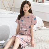 Летняя хлопковая пижама, юбка для беременных, в корейском стиле, большой размер
