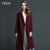 Áo khoác nữ cashmere hai mặt cao cấp châu Âu và Mỹ mới của TDEB2019 với áo khoác len mỏng - Áo len lót đôi áo ấm nữ Áo len lót đôi